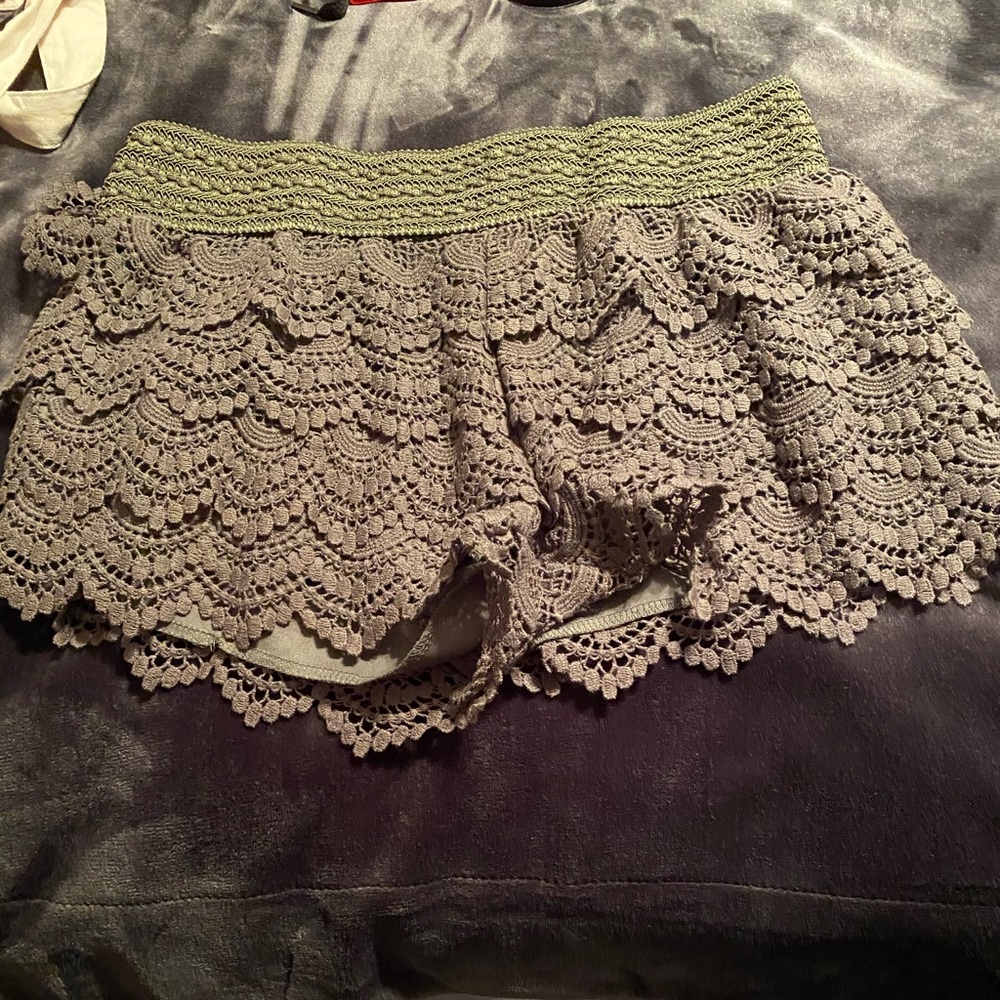 Olive green shorts